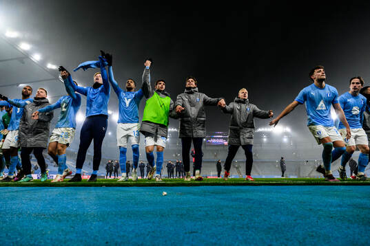 Malmö FFs spelare jublar