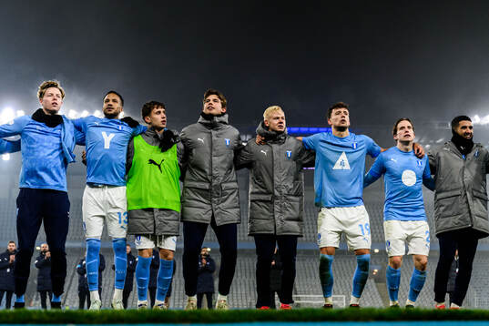 Malmö FFs spelare jublar