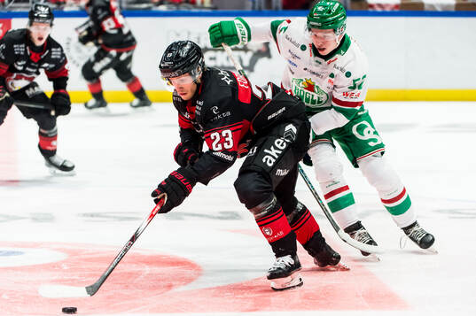 Malmö Redhawks Christoffer Forsberg och Rögles Felix
