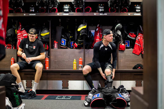 Örebros Milton Oscarson och Christopher Mastomäki