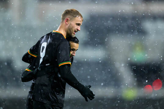 GAISs Gustav Lundgren och Amin Boudri jublar