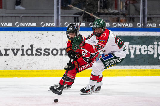Luleås Sarah Bujold och Frölundas Hanna Olsson