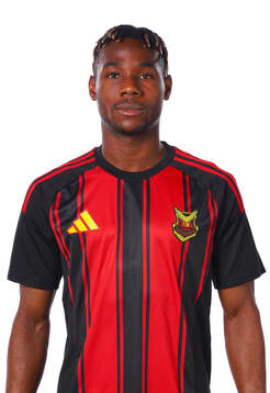 Östersunds Michael Aduragbemi Oluwa poserar för ett porträtt den 13 mars 2025 i Östersund.