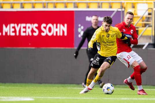 Elfsborgs Camil Jebara och Degerfors Erik Lindell