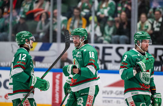 Rögles Brady Ferguson, Dennis Everberg och Linus Sandin