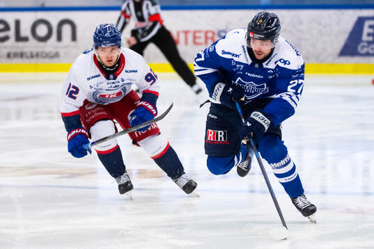 Oskarshamns Zion Nybeck och Karlskogas Tobias Sjökvist