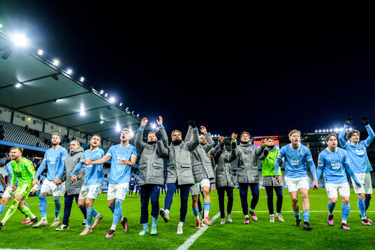 Malmö FFs spelare jublar