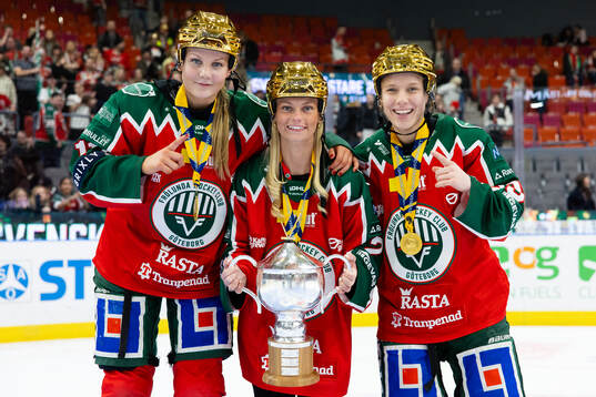 Frölundas Ella Hellman, Jennifer Carlsson och Emilia