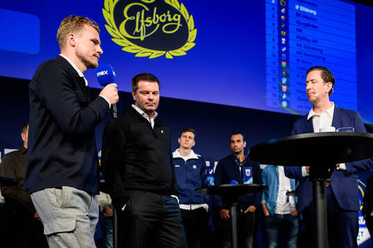 Elfsborgs manager Oscar Hiljemark och BK Häcken tränare Jens Gustafsson