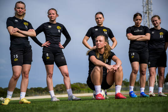 Elin Johansson, Hanna Gunnarsson, Hedvig Petersson, Stina Jense, Jennifer Brinck och Ellen Nilsson