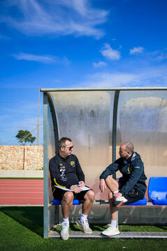 Tränare Ismet Tursic och assisterande tränare Johan