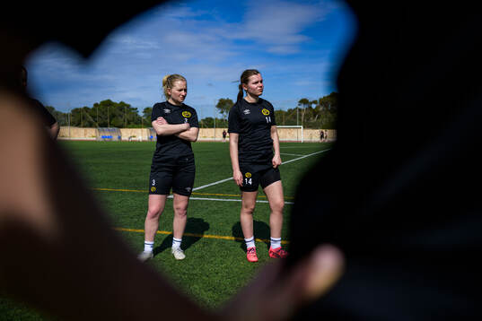 Lagledare Fanny Johansson och Elin Flakberg