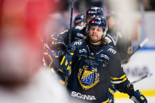 Södertäljes Nicolai Meyer jublar