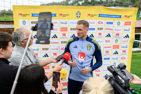 Goalkeeper Robin Olsen of the Swedish men's national