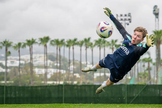 Goalkeeper Mathias Dyngeland of the Norwegian national football team