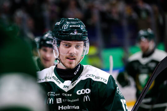 Färjestads Joel Kellman jublar