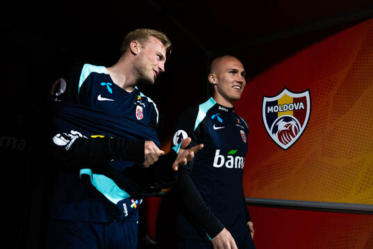 Sondre Langås and Leo Østigård of the Norwegian national