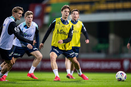 Felix Horn Myhre of the Norwegian national football team