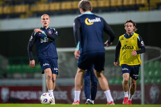 Leo Østigård and Patrick Berg of the Norwegian national