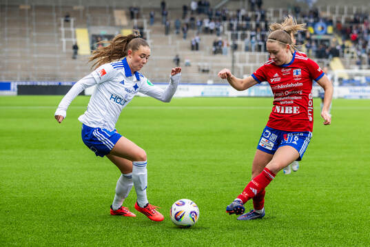 IFK Norrköpings Svea Rehnberg och Vittsjös Amanda Altheden