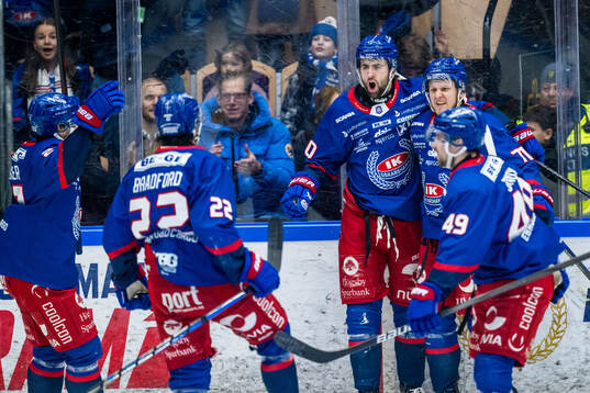 Oskarshamns Liam Hawel jublar