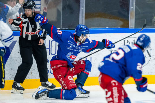 Oskarshamns Liam Hawel jublar