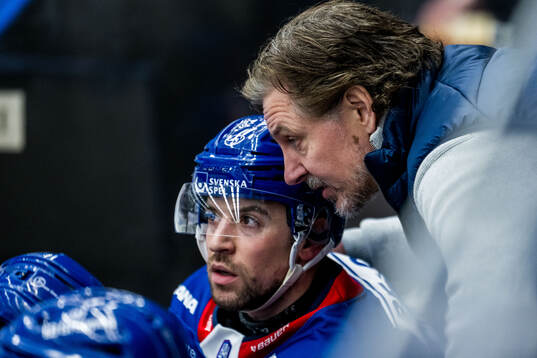 Oskarshamns Michael Joyaux och tränare Tero Lehterä