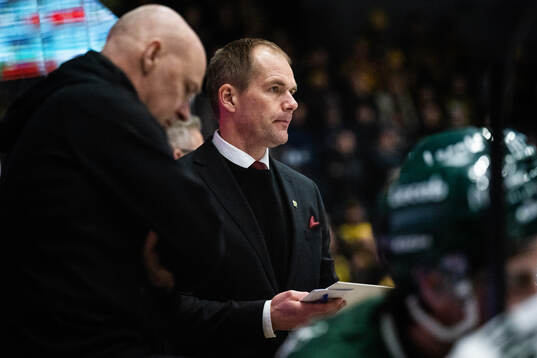 Färjestads tränare Thomas Mitell