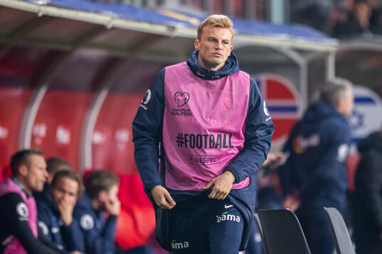 Sondre Langås of Norway warms up