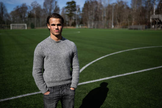 GAIS Simon Sjöholm poserar för ett porträtt den 26 mars 2025 i Göteborg. 