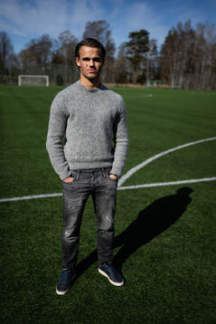 GAIS Simon Sjöholm poserar för ett porträtt den 26 mars 2025 i Göteborg. 