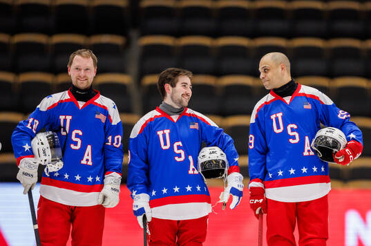 Peter Knutson, Nolan Haney and Kevin Brown of USA