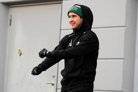 Färjestads Michael Lindqvist  före kvartsfinal fyra i SHL