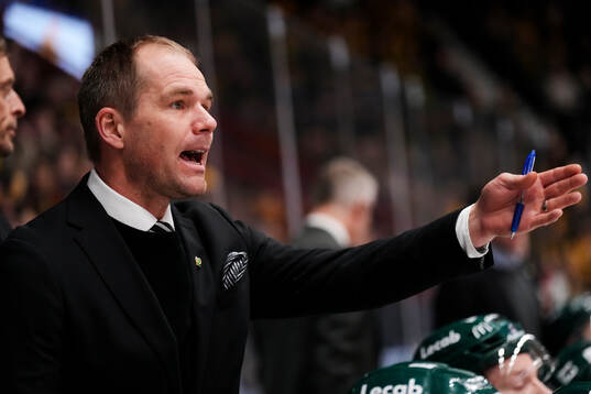 Färjestads tränare Thomas Mitell