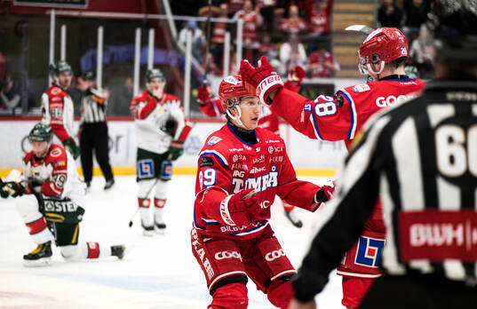 Timrås Oliver Kapanen och Simon Forsmark jublar