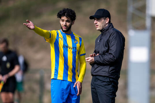 Eskilsminnes tränare Izet Kaljic och Osama Khattab