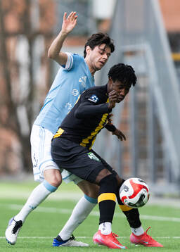 Gefles Kevin Persson oich Hammarby TFFs Odera Samuel