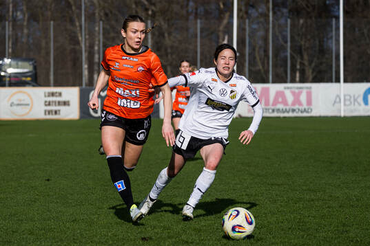 Kristianstads Beata Olsson och Häckens Hikaru Kitagawa