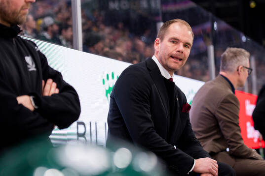 Färjestads tränare Thomas Mitell