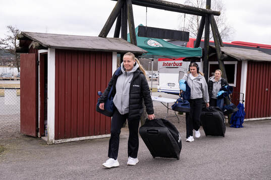 Djurgårdens spelare anländer
