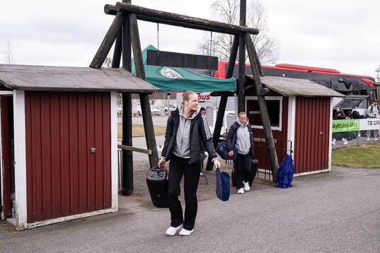 Djurgårdens spelare anländer