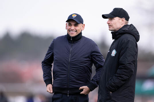 Djurgårdens tränare Marcelo Fernandez och Alingsås
