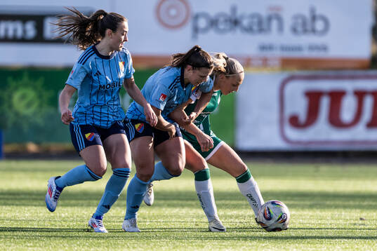 Djurgårdens Lucia Duras och Alexsandra Lobanova
