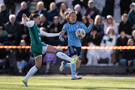 Alingsås Alexandra Roholt och Djurgårdens Urara Watanabe