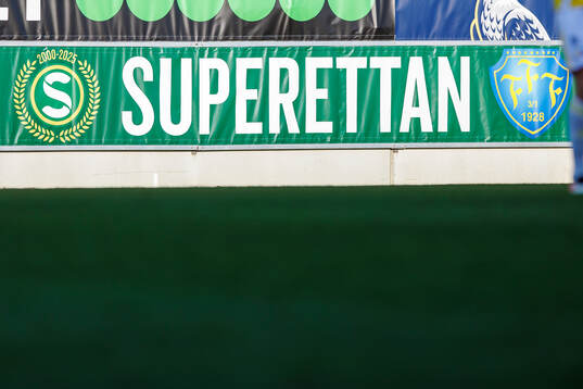 Banderoll med superettan