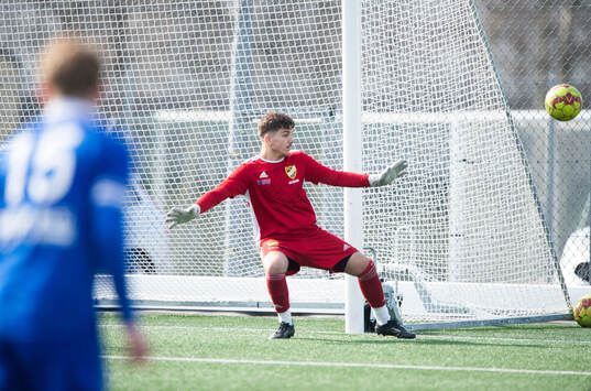  i matchen mellan IFK Hässleholm U19 och Perslövs AIF i Hässleholm 29 mars 2025.