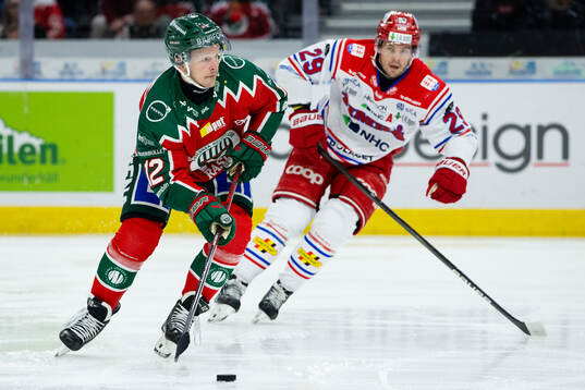 Frölundas Max Friberg och Timrås Filip Hållander