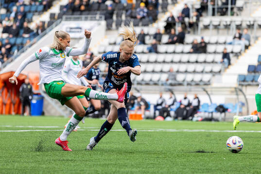 Hammarbys Ellen Wangerheim och Malin Johnsen Brenn