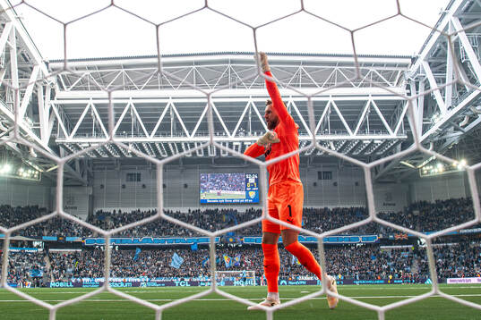 Malmö FFs målvakt Ricardo Schuck Friedrich jublar