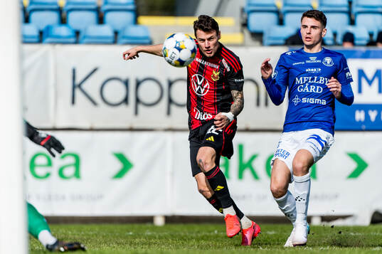 Östersunds Adrian Edqvist och Trelleborgs Eren Alievski
